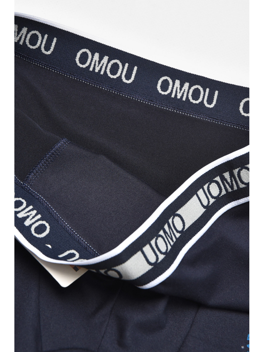 Боксеры мужские тёмно-синего цвета с принтом F0895 211765C