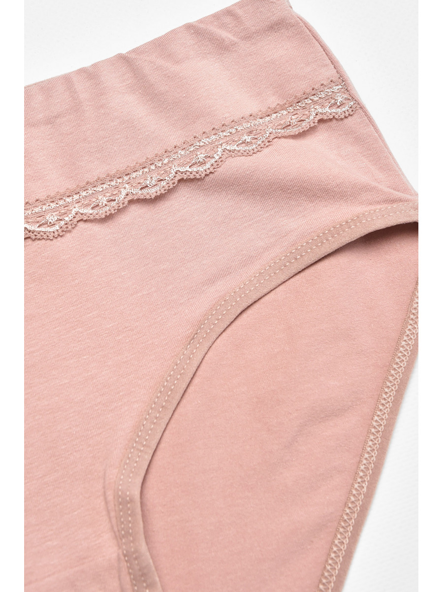 Труси жіночі напівбатальні темно-рожевого кольору 84054 211766C