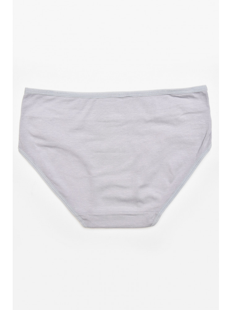Трусы женские полубатальные светло-серого цвета 84054 211768C