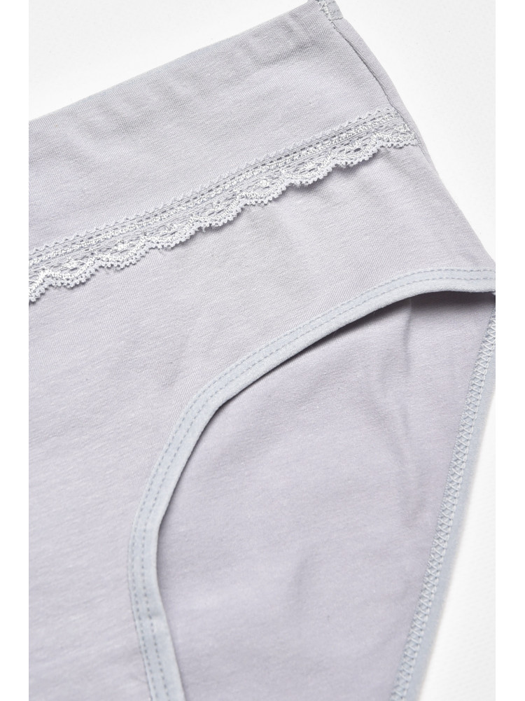 Трусы женские полубатальные светло-серого цвета 84054 211768C
