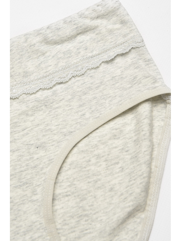 Трусы женские полубатальные серого цвета 84054 211769C