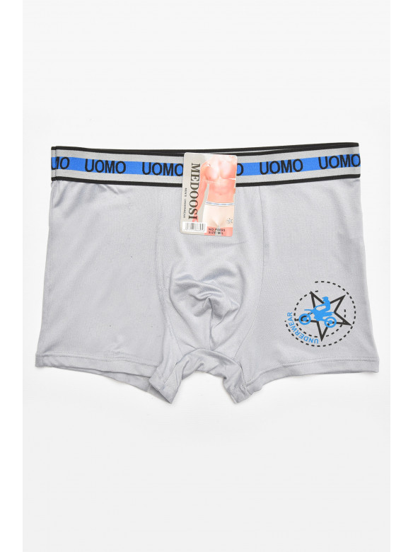 Боксеры мужские светло-серого цвета с принтом F0895 211772C