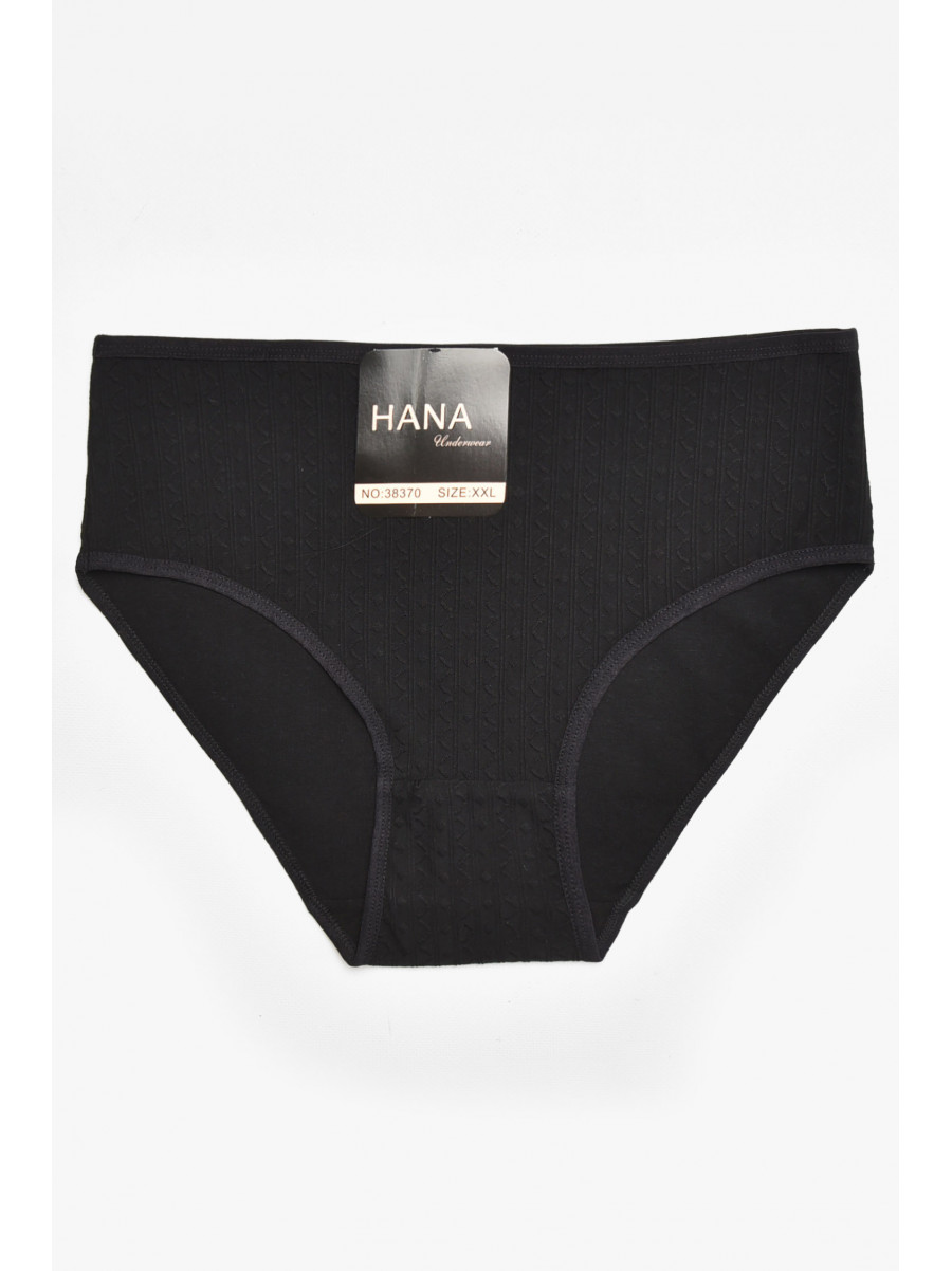 Трусы женские полубатальные черного цвета 38370 211775C