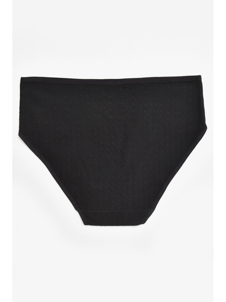 Трусы женские полубатальные черного цвета 38370 211775C