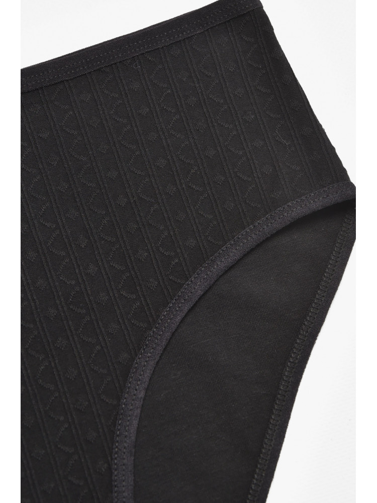 Трусы женские полубатальные черного цвета 38370 211775C