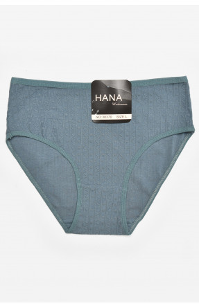 Труси жіночі напівбатальні зеленого кольору 38370 211776C