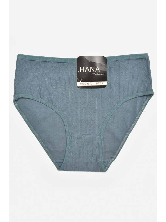 Труси жіночі напівбатальні зеленого кольору 38370 211776C
