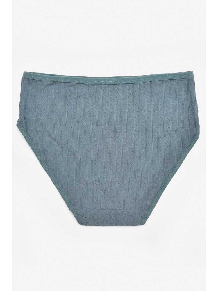 Труси жіночі напівбатальні зеленого кольору 38370 211776C