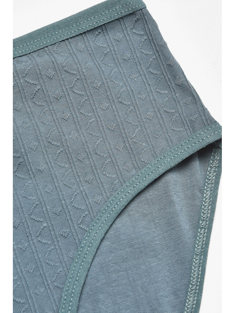 Труси жіночі напівбатальні зеленого кольору 38370 211776C