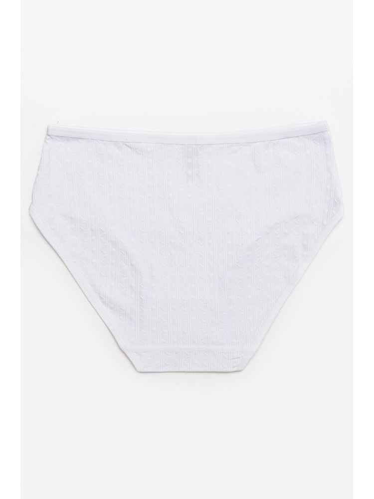 Трусы женские полубатальные белого цвета 38370 211777C