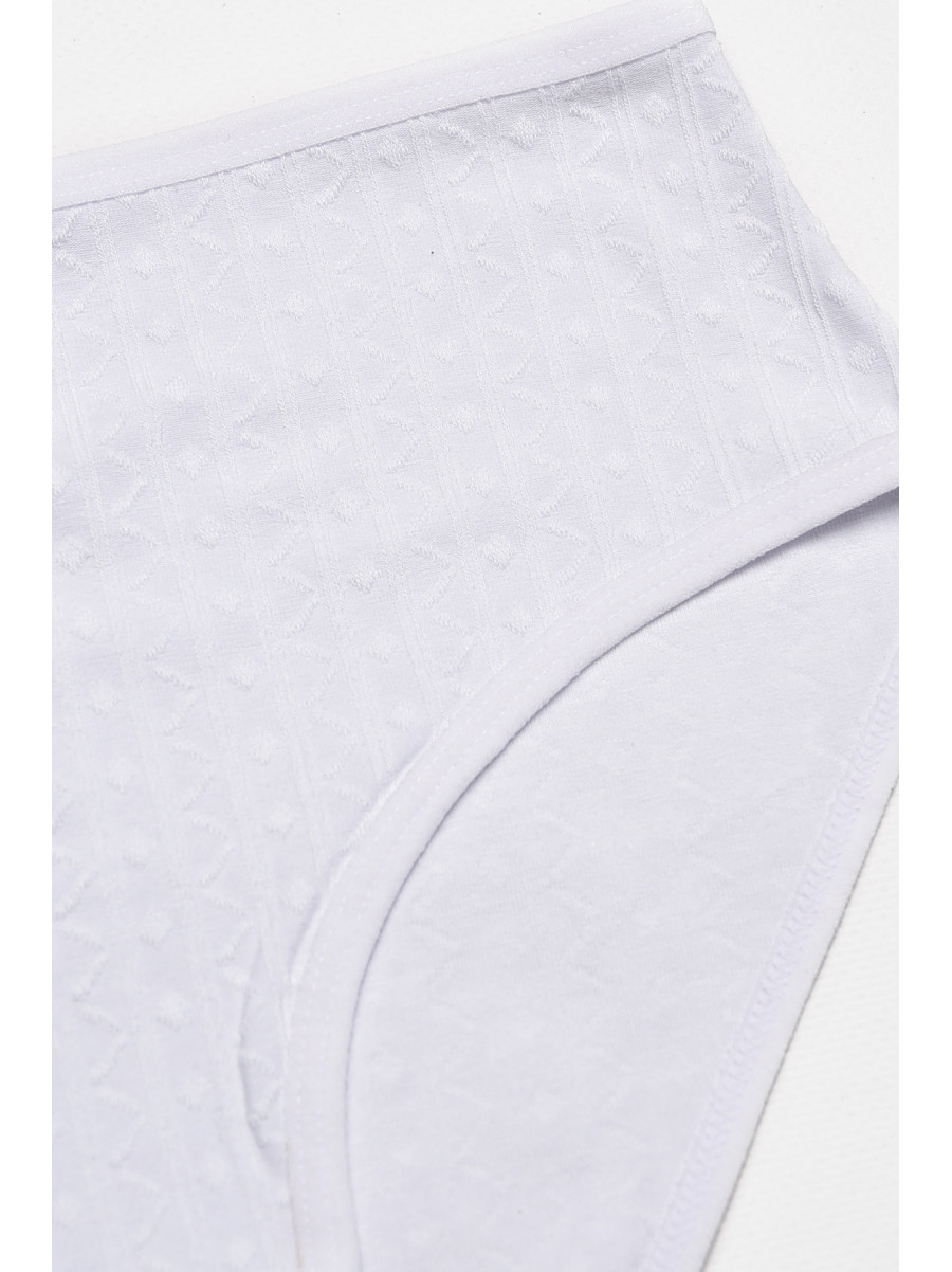 Трусы женские полубатальные белого цвета 38370 211777C