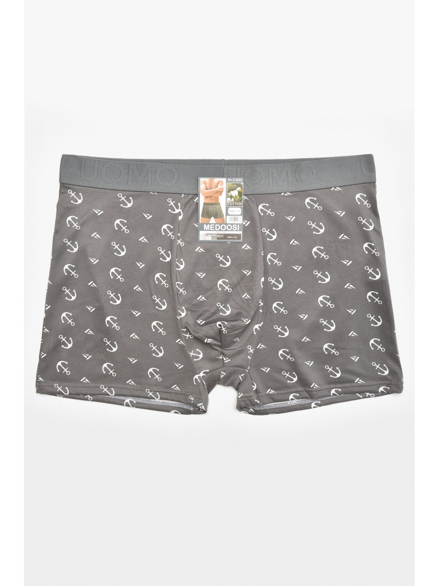 Боксеры мужские серого цвета с принтом Z086D 211778C