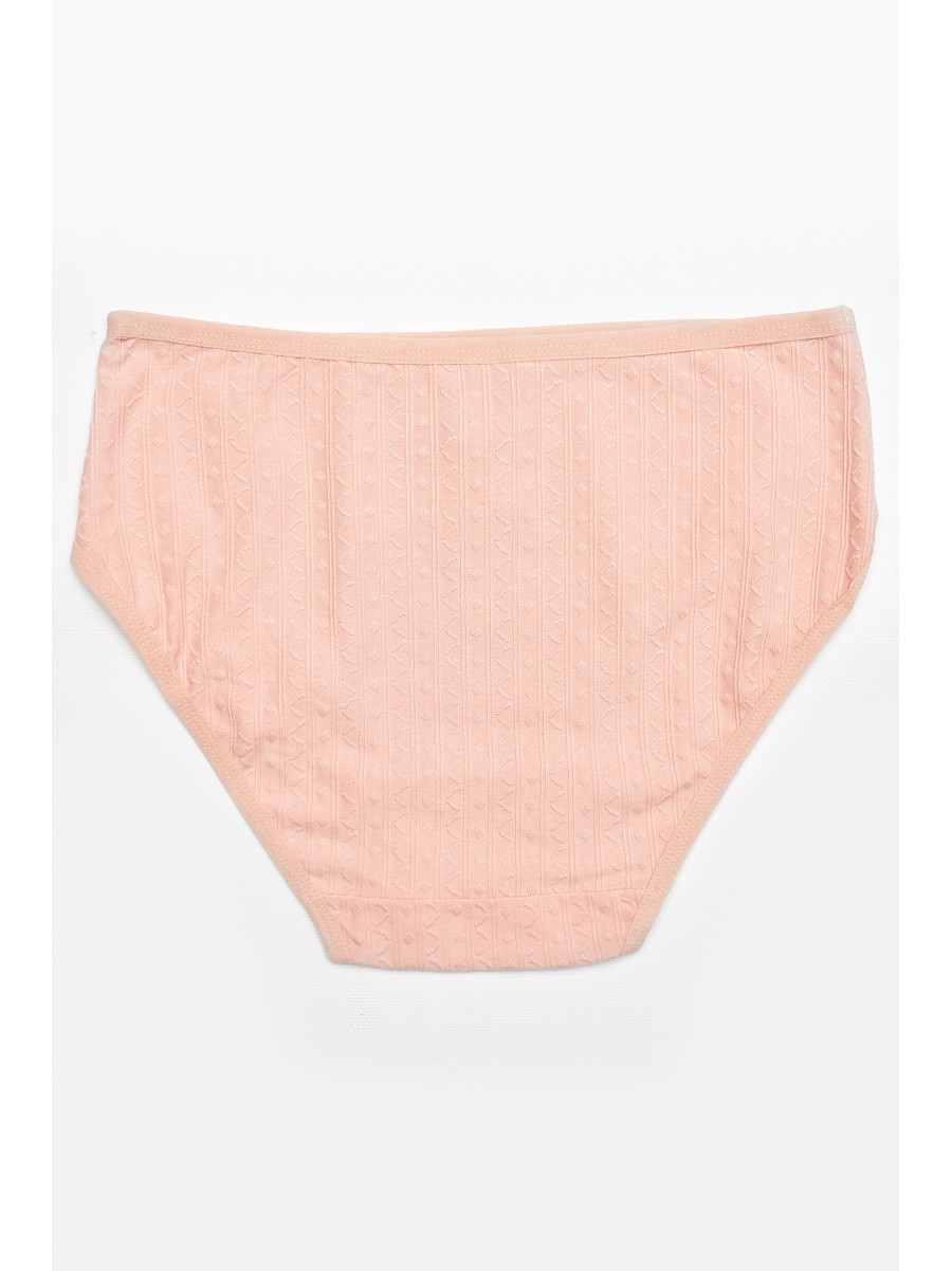 Трусы женские полубатальные бежевого цвета 38370 211779C