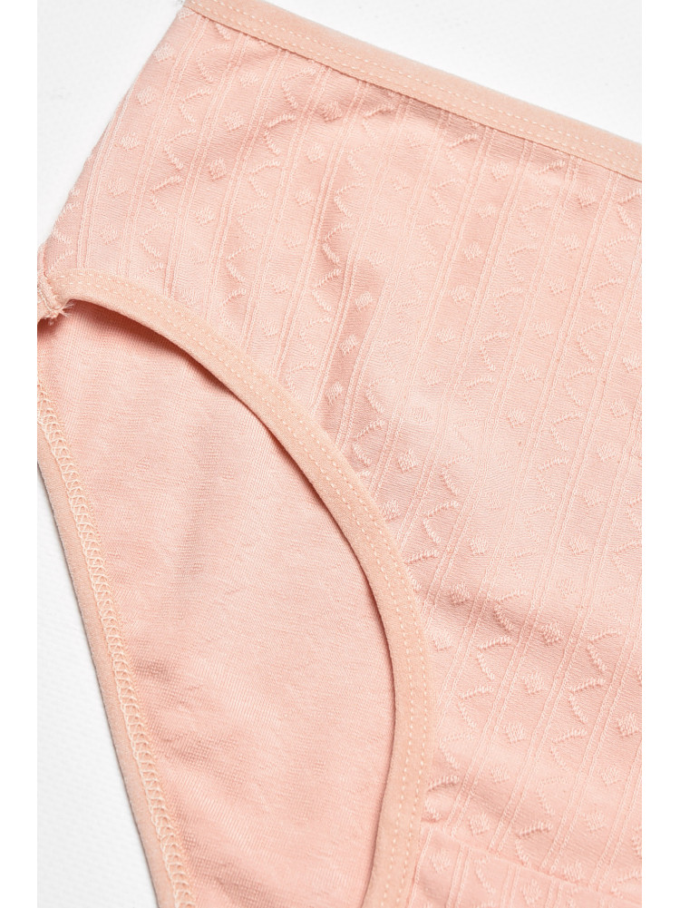 Трусы женские полубатальные бежевого цвета 38370 211779C