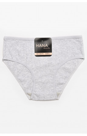 Трусы женские полубатальные серого цвета 38370 211780C