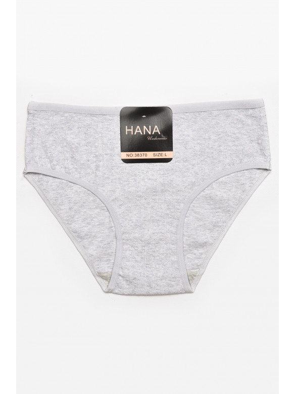 Трусы женские полубатальные серого цвета 38370 211780C