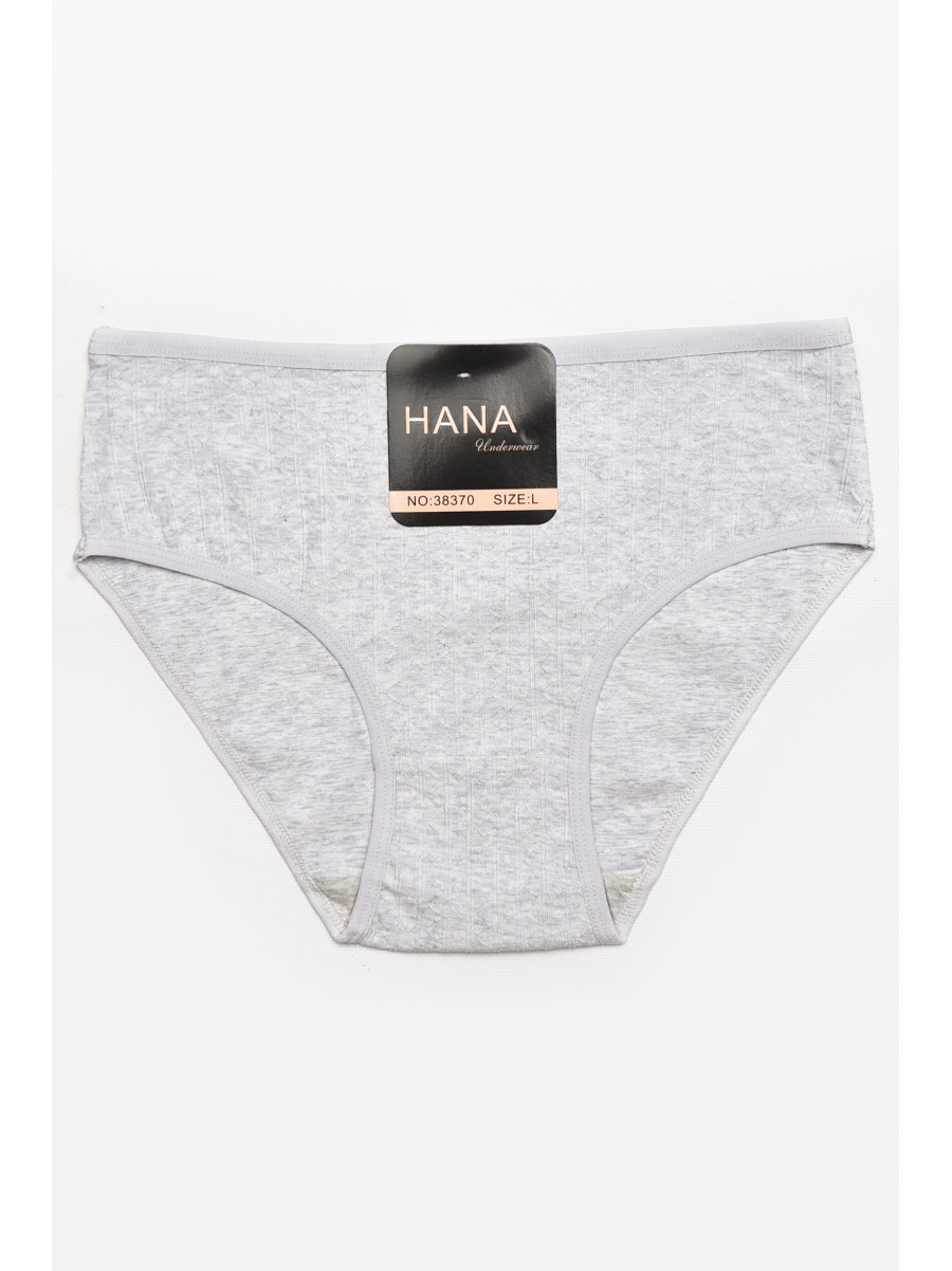 Трусы женские полубатальные серого цвета 38370 211780C