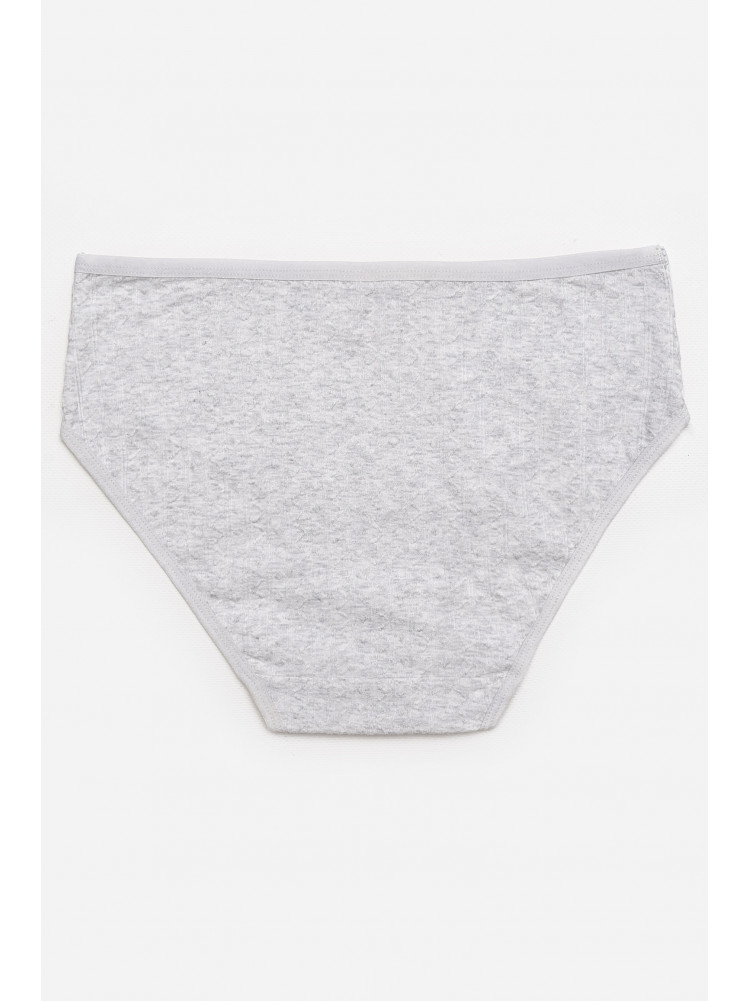 Трусы женские полубатальные серого цвета 38370 211780C