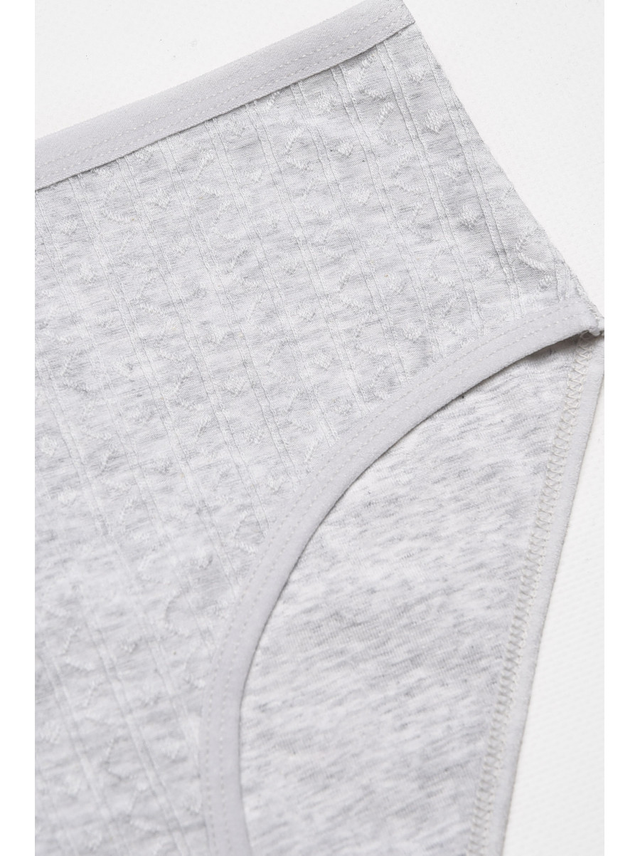 Трусы женские полубатальные серого цвета 38370 211780C