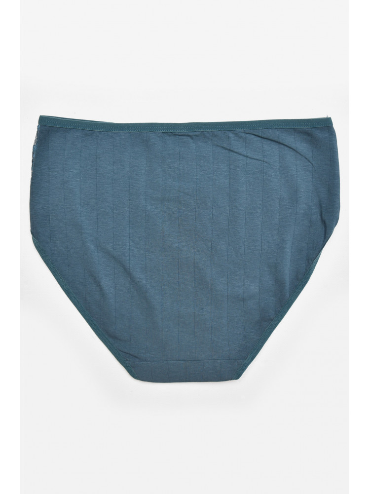 Труси жіночі напівбатальні темно-зеленого кольору 38368 211782C