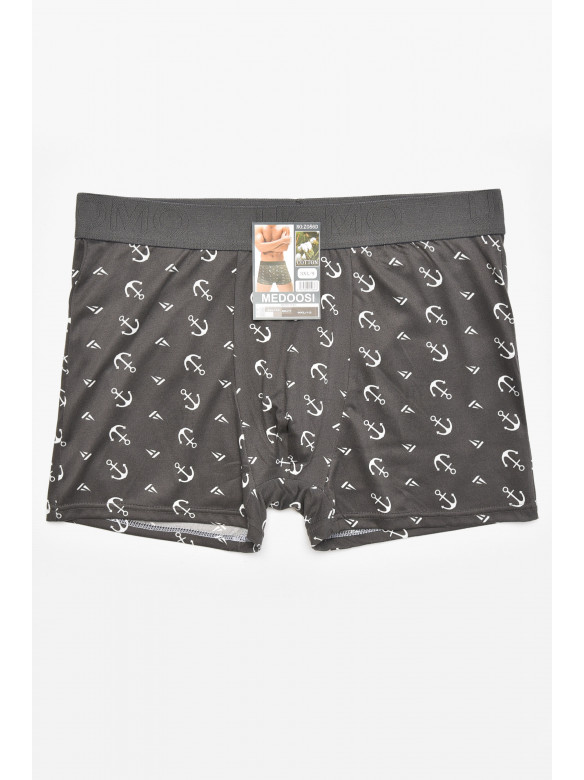 Боксеры мужские тёмно-серого цвета с принтом Z086D 211783C