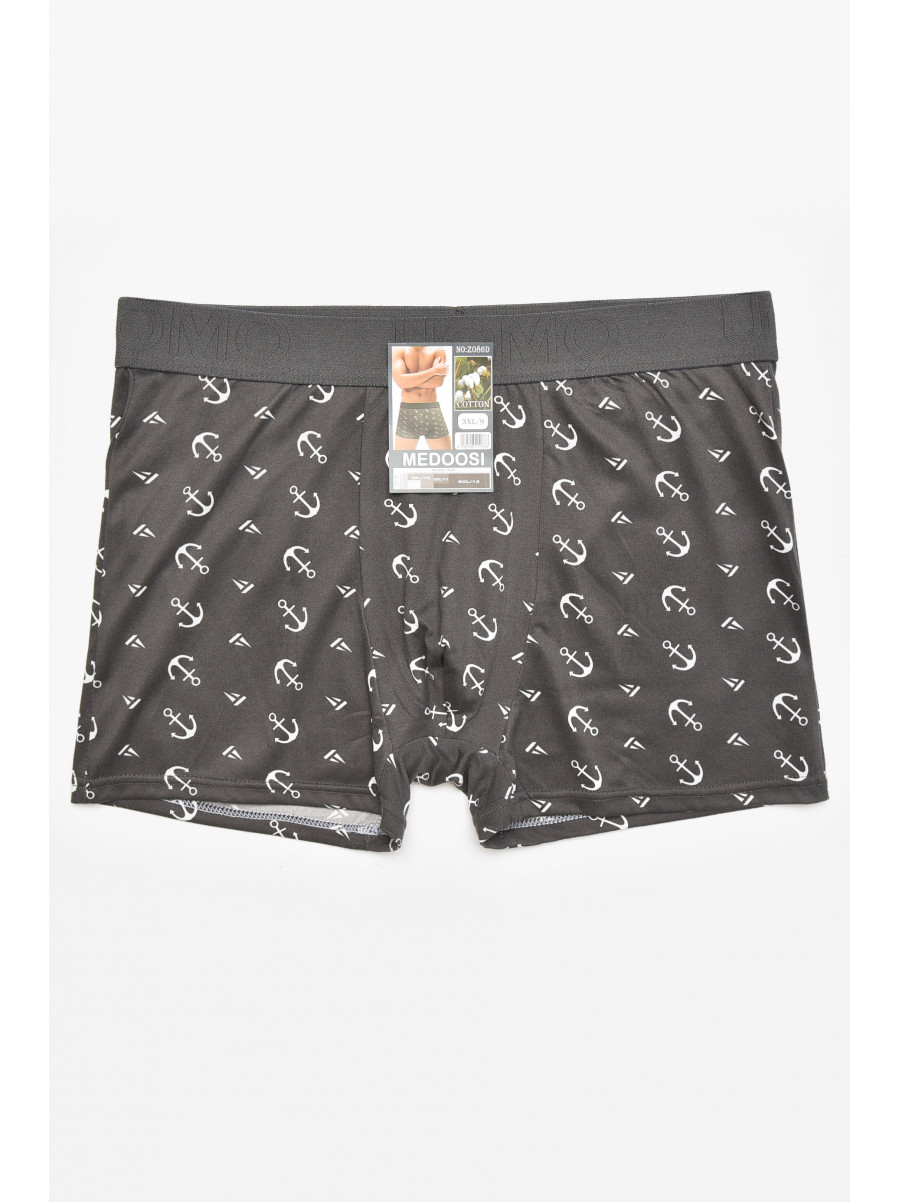 Боксеры мужские тёмно-серого цвета с принтом Z086D 211783C