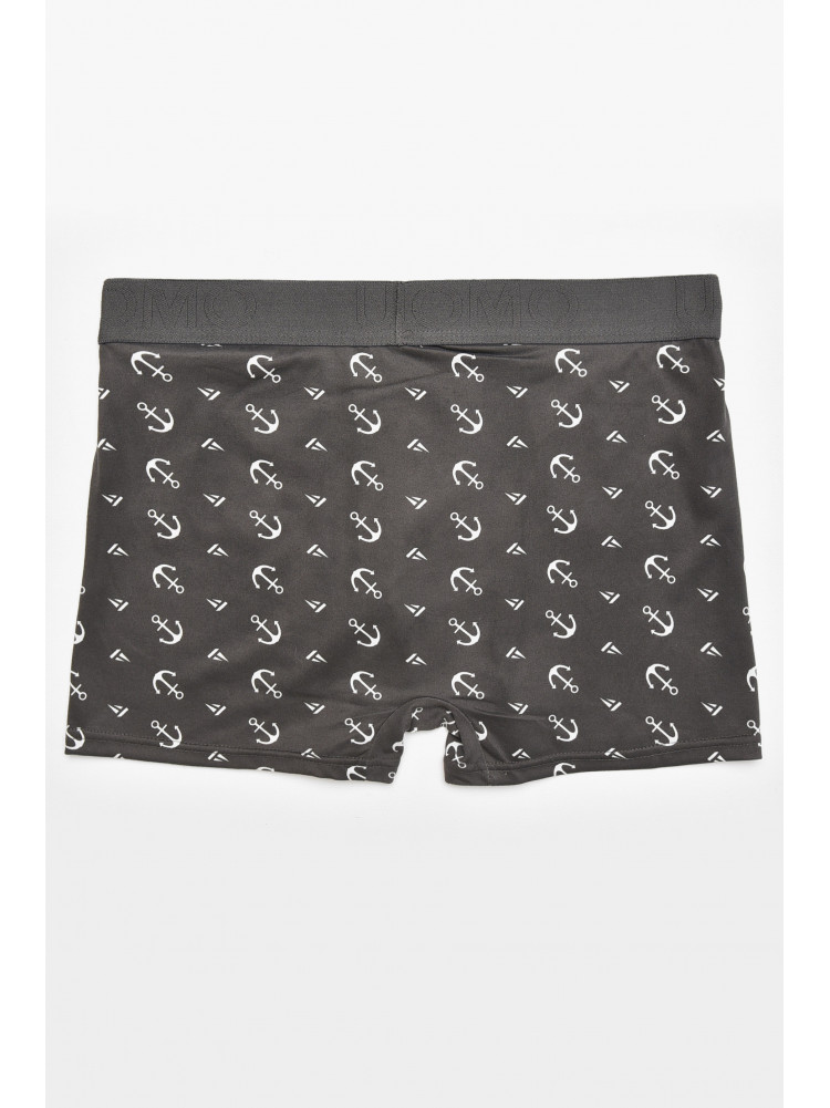 Боксеры мужские тёмно-серого цвета с принтом Z086D 211783C