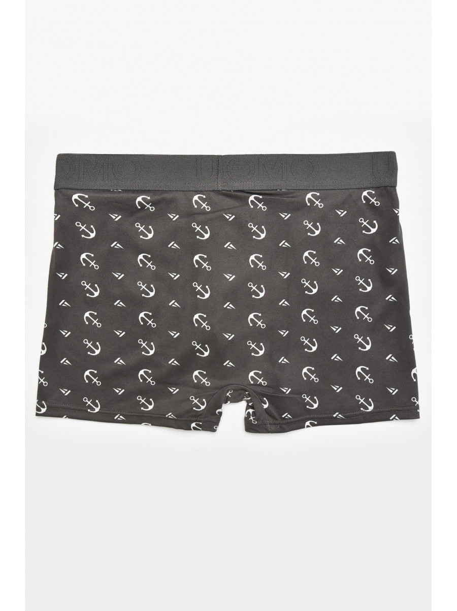 Боксеры мужские тёмно-серого цвета с принтом Z086D 211783C