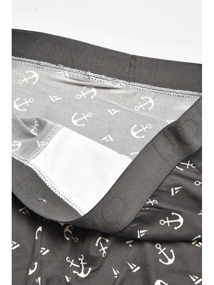 Боксеры мужские тёмно-серого цвета с принтом Z086D 211783C