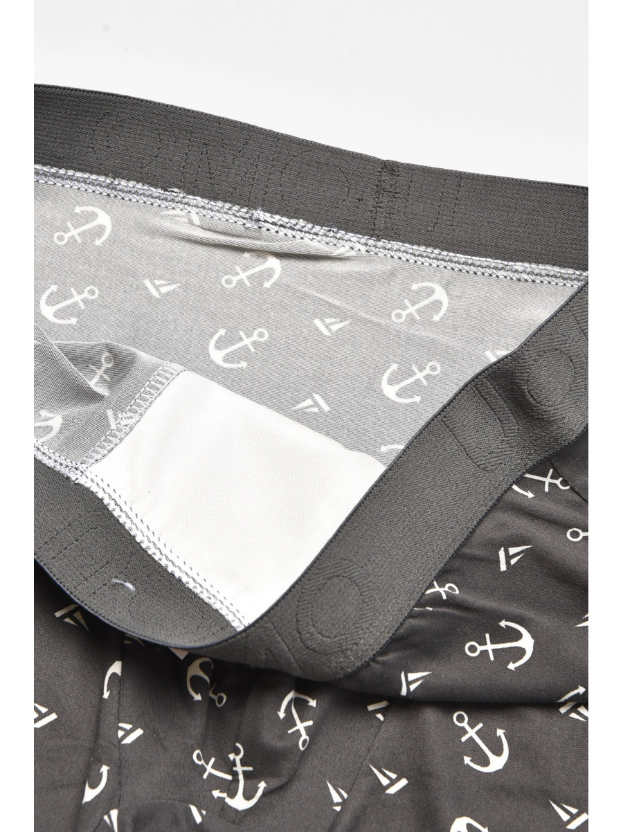 Боксеры мужские тёмно-серого цвета с принтом Z086D 211783C