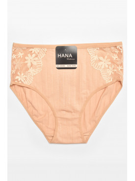 Труси жіночі напівбатальні бежевого кольору 38368 211784C