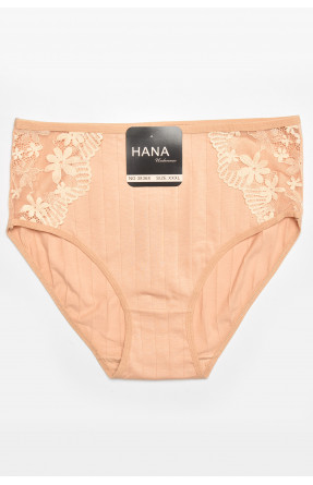 Трусы женские полубатальные бежевого цвета 38368 211784C