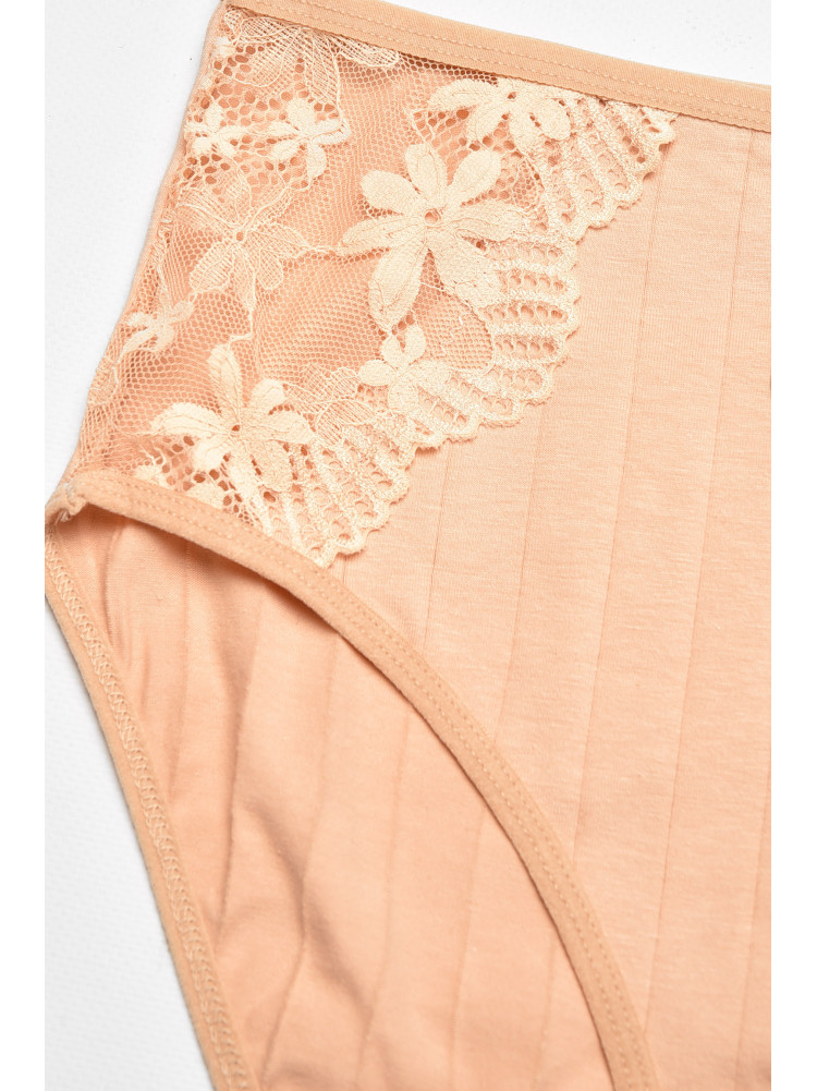 Трусы женские полубатальные бежевого цвета 38368 211784C