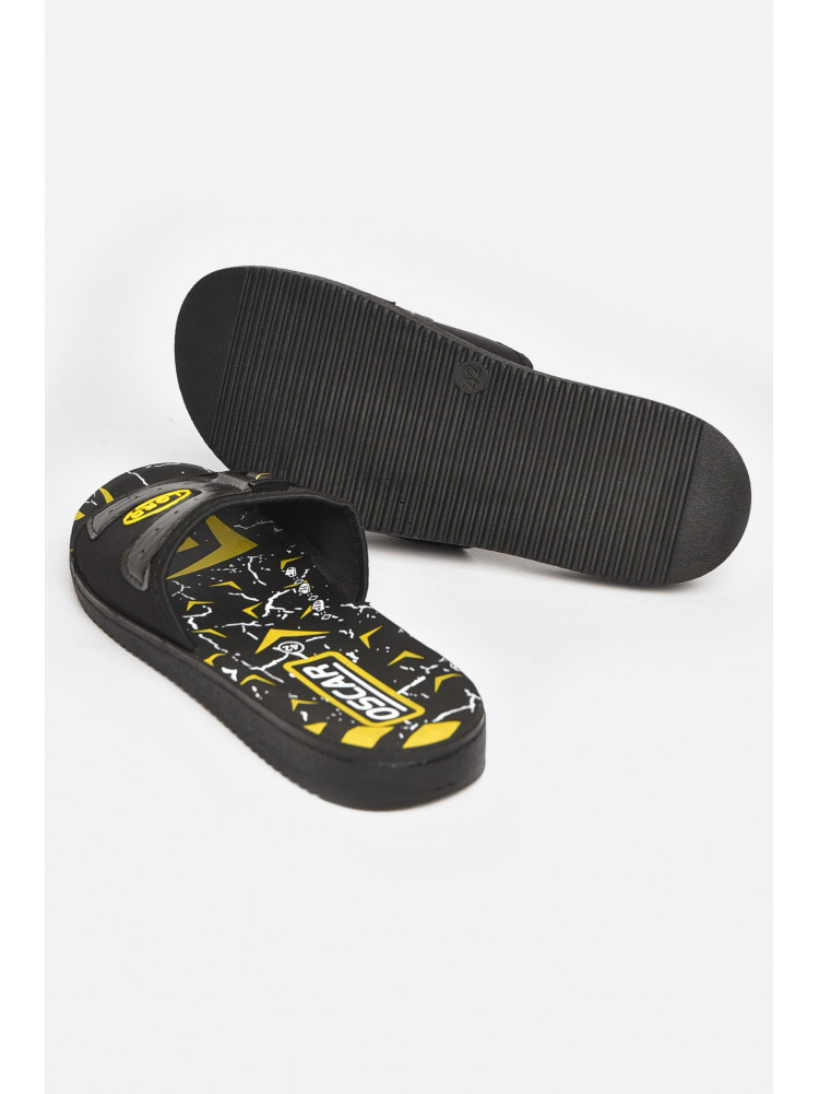 Шлепки мужские черно-желтого цвета s-23 211786C