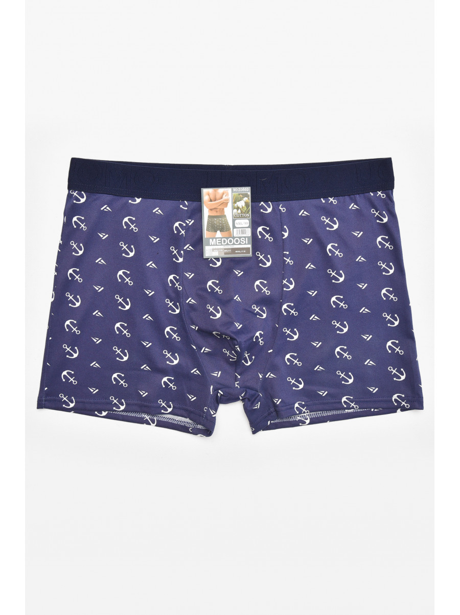 Боксеры мужские тёмно-синего цвета с принтом Z086D 211787C