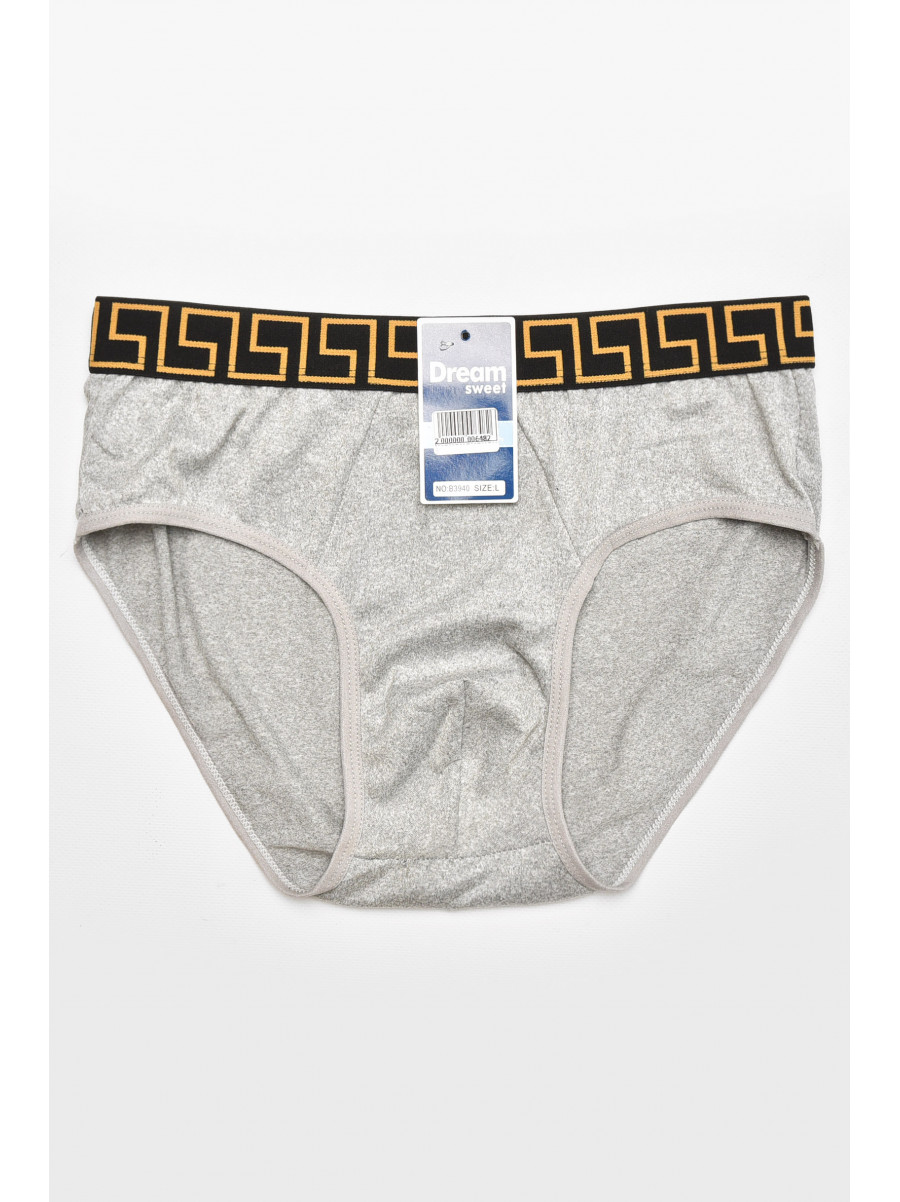 Трусы мужские однотонные серого цвета B3940 211793C