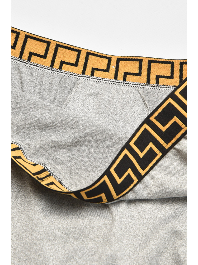 Трусы мужские однотонные серого цвета B3940 211793C