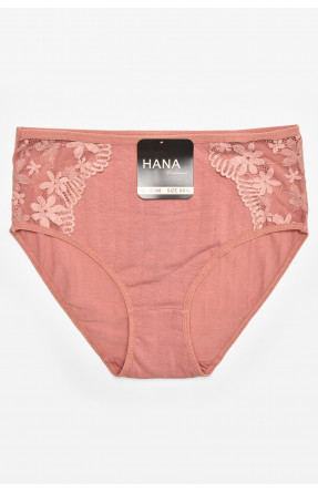 Труси жіночі напівбатальні рожевого кольору 38368 211795C