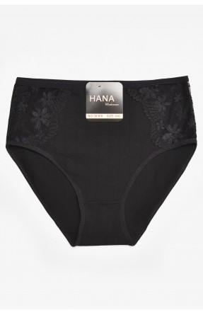 Трусы женские полубатальные черного цвета 38368 211796C