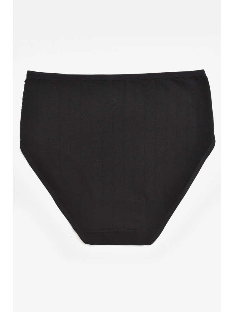 Трусы женские полубатальные черного цвета 38368 211796C