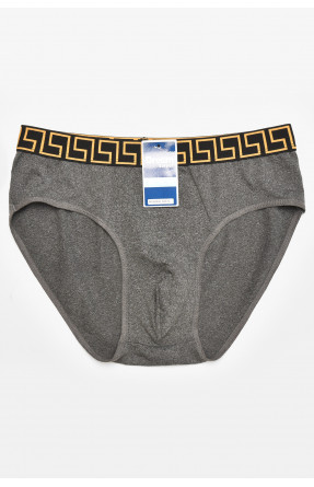 Трусы мужские однотонные тёмно-серого цвета B3940 211797C