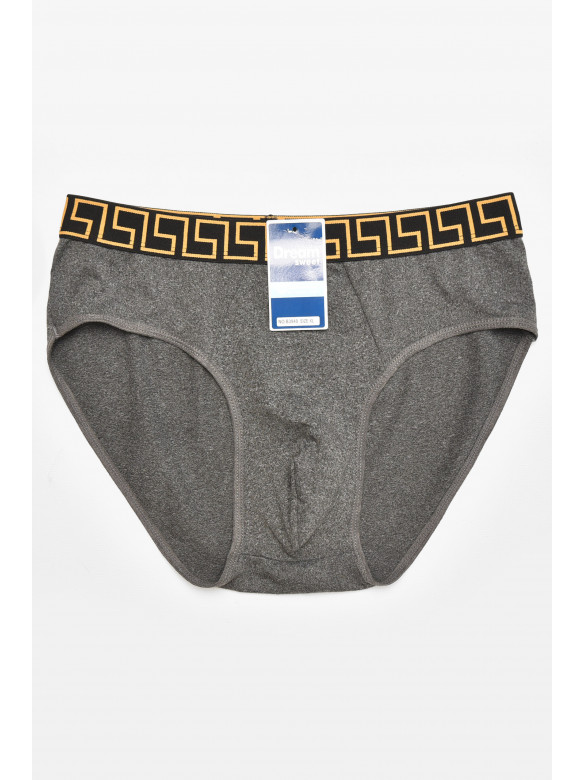 Трусы мужские однотонные тёмно-серого цвета B3940 211797C
