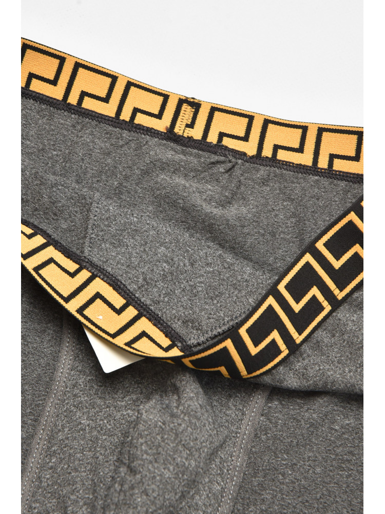 Трусы мужские однотонные тёмно-серого цвета B3940 211797C