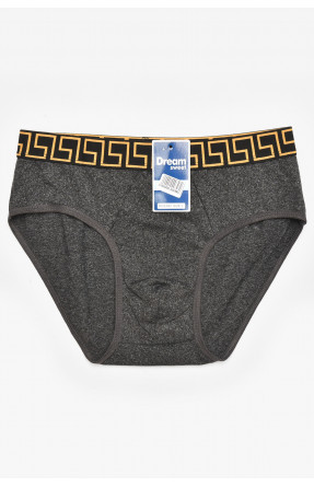 Трусы мужские однотонные тёмно-серого цвета B3940 211799C