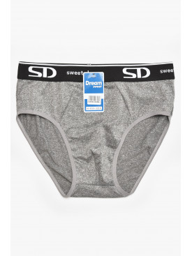 Трусы мужские однотонные серого цвета B3234 211801C