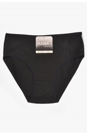 Труси жіночі напівбатальні чорного кольору 38361 211807C