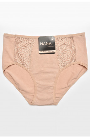 Труси жіночі напівбатальні бежевого кольору 38392 211813C