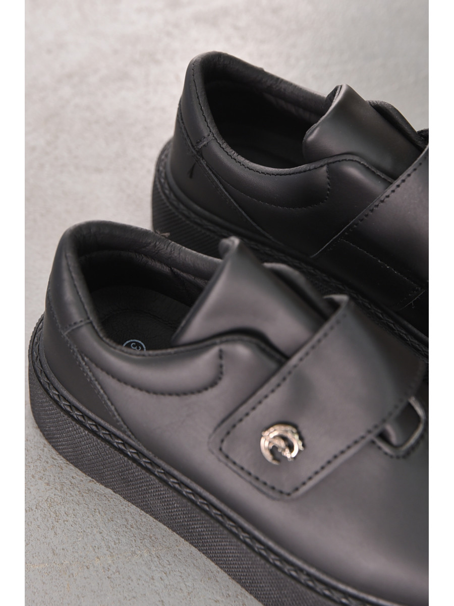 Кроссовки женские черного цвета на липучке 2023-21-1 211815C