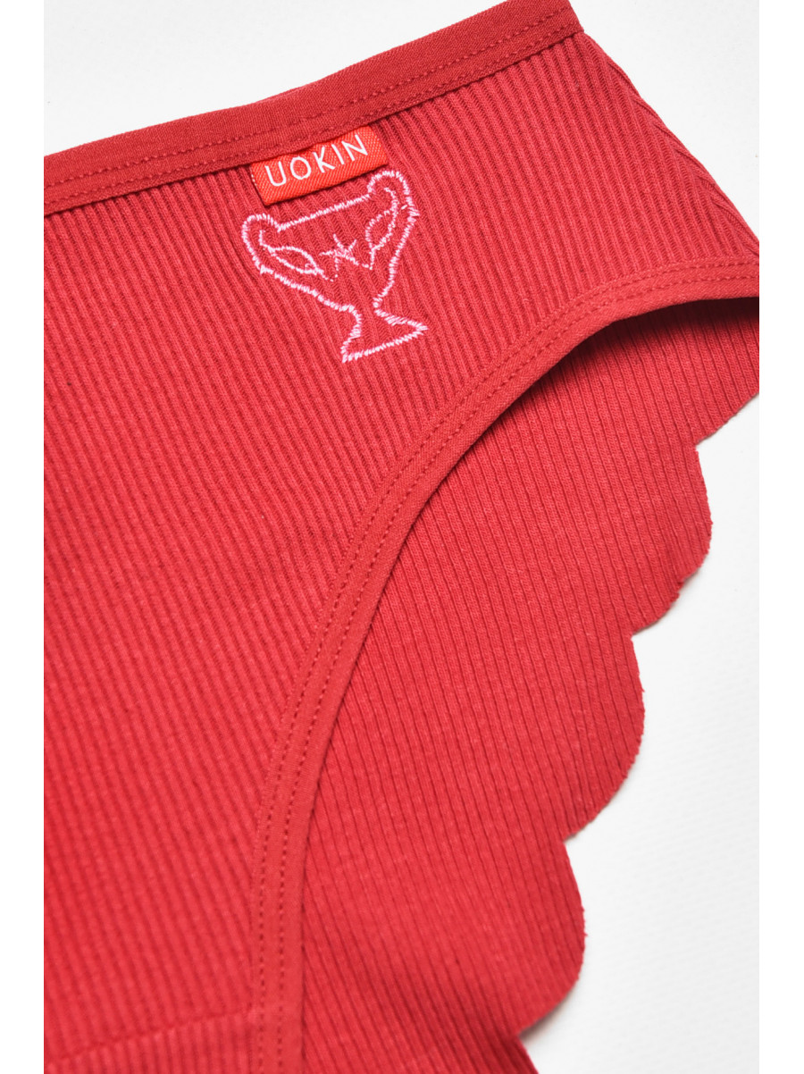 Труси жіночі червоного кольору 0035 211819C