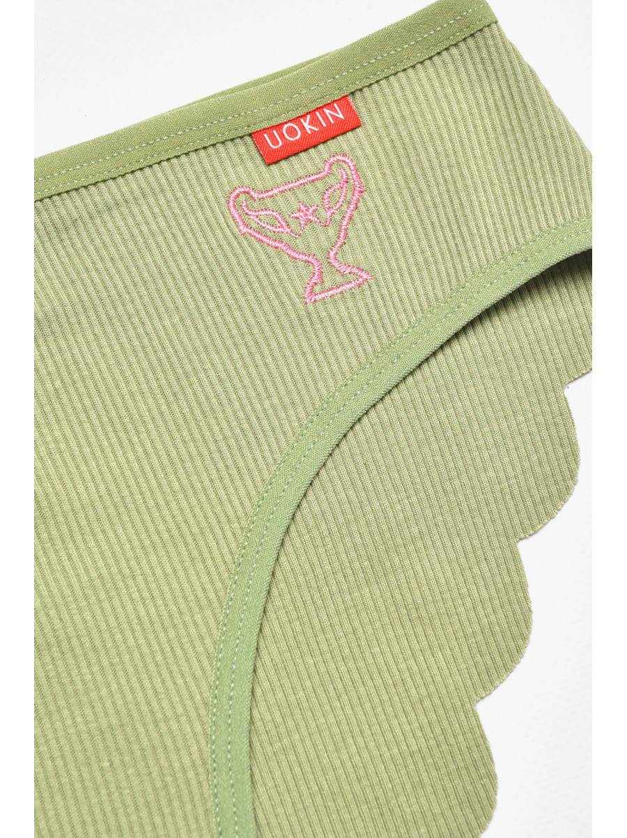 Труси жіночі зеленого кольору 0035 211820C